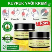Hanzade Bitkisel Kuyruk Yağlı & Bamya Tohumu Yağlı Masaj Kremi 2 x 100 ML