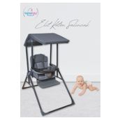 Happy Baby Elit Keten Salıncak - Kademeli -mama Tablalı - Mama Sandalyesi - Çocuk Bebek Salıncağı