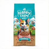 Happy Farm Tavuklu 15 kg Yavru Kuru Kedi Maması