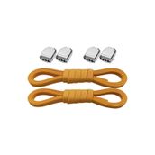 hapshoe Akıllı Kilitli Ayarlanabilir 1 Çift Hardal Sarı 6 MM Lastik Pratik Bağcık