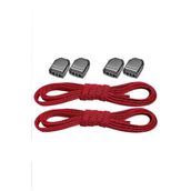 Hapshoe Akıllı Kilitli Ayarlanabilir 1 Çift Kırmızı 6 mm Lastik Pratik Bağcık
