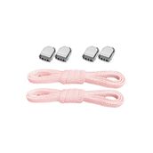 Hapshoe Akıllı Kilitli Ayarlanabilir 1 Çift Pembe 6 mm Lastik Pratik Bağcık