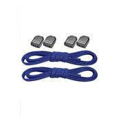 Hapshoe Akıllı Kilitli Ayarlanabilir 1 Çift Saks Mavisi 6 mm Lastik Pratik Bağcık