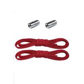 Hapshoe Ayarlanabilir 1 Çift Kırmızı Vidalı Kapsül Uçlu 6 MM Lastik Pratik Bağcık
