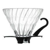 Hario V60 02 Siyah Cam Dripper