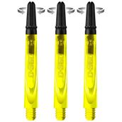 Harrows Darts Technology Carbon 360 şaft, Thor-Sports döner karbon üst (şort, sarı)