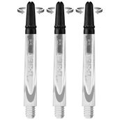 Harrows Darts Technology Carbon 360 şaft, Thor-Sports Rotating Carbon Top (Kısa, Şeffaf)