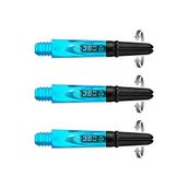 Harrows Darts Technology Carbon 360 şaft, Thor-Sports Rotating Carbon Top (orta, Aqua Blue)
