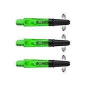 Harrows Darts Technology Carbon 360 şaft, Thor-Sports Rotating Carbon Top (şort, yeşil)