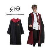 Harry Potter Gryffindor Kapşonlu Çocuk Kostüm Seti 9-10 Yaş