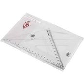 Hataş 0805 21 cm Teknik Okul Öğrenci Gönye Seti