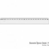 Hatas 20 cm Ekonomik Öğrenci Cetvel