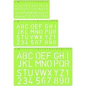Hatas Harf Şablon Cetvel Seti 10 20 30MM Dayanıklı Malzeme ile Yaratıcılığınızı Geliştirin