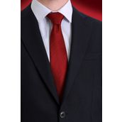 Hatemoğlu Kırmızı Düz Kravat