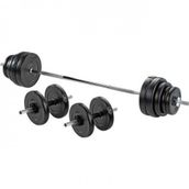 Hattrick HDS-40- 50 kg. Plastik Kaplı Dambıl Set