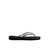 Havaianas 4148257-2976 Siyah Square Logo Metallic Black Silver Kadın Terlik