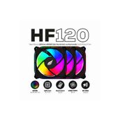 Hawk Gaming HF120 Silentforce 120mm ARGB Üçlü Kontrolcü ve Kumada Dahil Siyah Kasa Fanı
