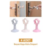 Hayveys 4 Adet Kapı Kolu Stoperi Çarpma Önleyici Duvar Koruyucu