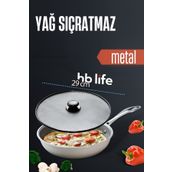 HB LİFE Metal Yağ Sıçratmaz Koruyucu Kapak – Tava ve Tencereler İçin 29 cm