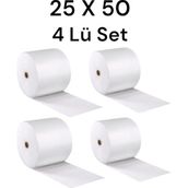 Hbnc 25 cm x 50 Metre Balonlu Naylon Patpat Eşya Koruma Naylonu 4 Lü Set
