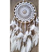 Hdmarketim Pamuk Elişi Düş Kapanı Dreamcatcher Kuş Tüyü Duvar Süsü