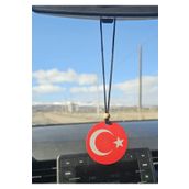 hebmeyy Araba araç süsü dikiz aynası süsü iki taraflı Türk bayrağı