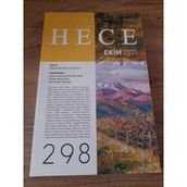 Hece Aylık Edebiyat Dergisi Yıl:25,Sayı:298 Ekim 2021 "Bağımsızlık Dönemi Kazak Şiiri" (Sahafiye Kitap)