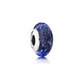 Hector Co Jewellery Işık Yayan Mavi Murano Cam Charm