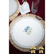Heda Porselen Mimoza 32cm 2'li Pizza Tabağı Seti Beyaz