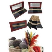 Hedıye Kutulu Erkek (3 Cift) Kaliteli Yunlu Kislik Lambswool Parfumlu Termal Etkili Yun Corap