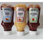 Heinz Üçlü Gurme Sos Paketi (Barbekü Sos 250 gr + Amerikan Burger 230 gr + Hot Chilli Sos 245 gr )
