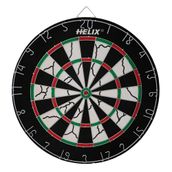 Helix Profesyonel Dart Tahtası, 18 İnç, Siyah-Beyaz-Kırmızı-Yeşil, Klasik Yuvarlak Tasarım, Turnuva Standartlarında