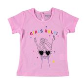 Hello Baby Basic Açık Pembe Kız Bebek T-shirt