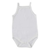 Hello Baby Beyaz İp Askılı Body