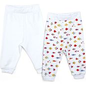 HelloBaby Açık Gri Basic 2'li Patiksiz Erkek Bebek Pantolon
