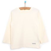 HelloBaby Basic Balıkçı İnterlok Unisex Beyaz Sweatshirt