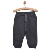 HelloBaby Basic Erkek Bebek Koyu Gri Şardonlu İki İp Eşofman Altı