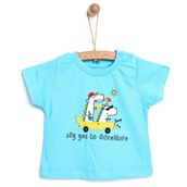 HelloBaby Basic Erkek Bebek Turkuaz Tshirt
