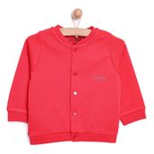 HelloBaby Basic Kız Bebek Kırmızı Ribanalı Hırka