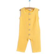 HelloBaby Basic Modal Sarı Erkek Bebek Tulum