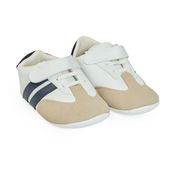 HelloBaby Erkek Bebek İlk Adım Ayakkabı Cırt Bantlı Bebe Yaka Strappy Duble - Beyaz