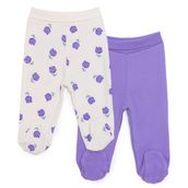 HelloBaby Yenidoğan Mor 2'li Patikli Alt