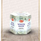 Hem 40 Adet White Sage Geri Akışlı Konik Tütsü