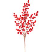 Herdekora Yılbaşı Süsü Pike Berry Kokina Kırmızı 48 Cm.