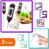Hereveoyuncak Daldırmalı Termometre + Dijital Ateş Ölçer Termometre - Pratik Kullanım - 2li Set J1X5G2
