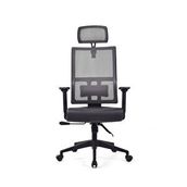 Herkese Mobilya Perla Siyah Fileli Deri Pls Makam Koltuğu Ofis Koltuğu
