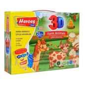 Heroes Dough ERN570 21 Parça Oyun Hamuru Çiftlik Hayvanları Seti