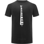 Herşey Nota Piyano Kravat Tshirt - Siyah - M