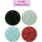 Herşey Trend Herşeytrend Kesme Cam Boncuk 2mm - 4 Renk - Toplam 80 Gram - BNC439