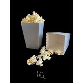 HG Tedarik Popcorn Mısır Kutusu, Patlamış Mısır Kutusu , Küçük Boy, 8 Adet Gümüş